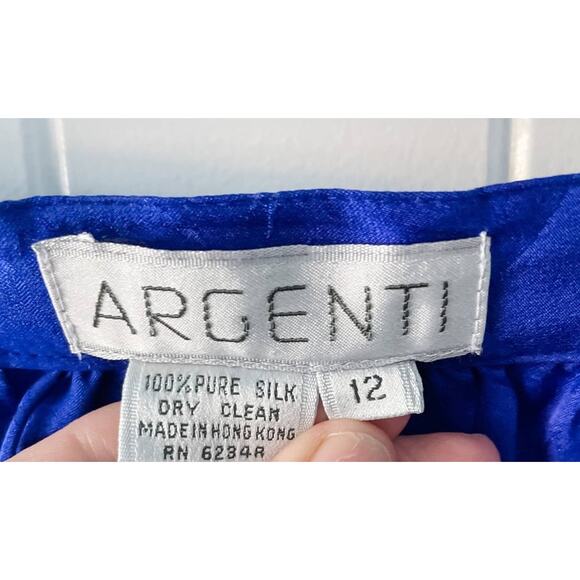 Vintage 100% Silk Butterfly Garden Embossed Print Skirt Suit Set size M 8 🦋 - Picture 7 of 9